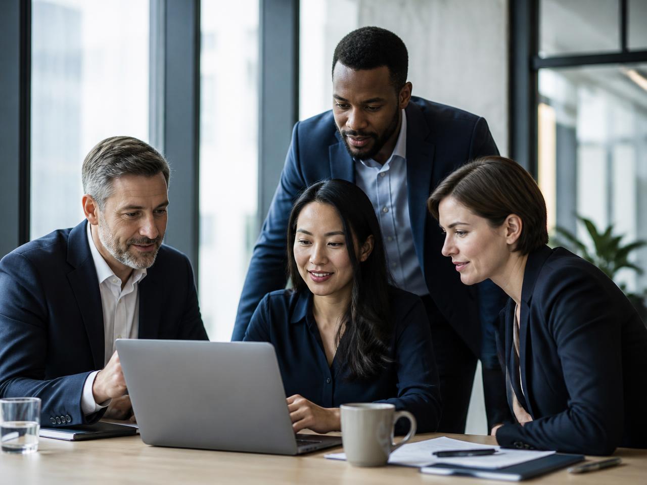 Nexus advisors collaborating in a modern office